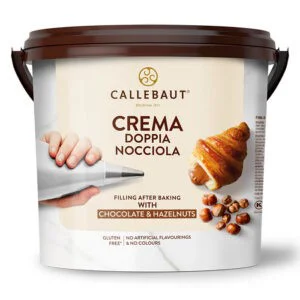 Crema de chocolate y avellana Callebaut en cubo de 5Kg