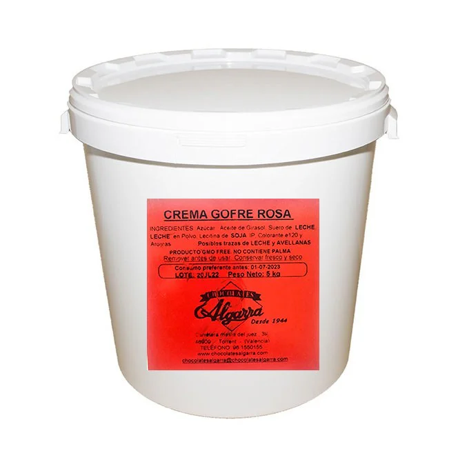 Crema Gofres Rosa 6Kg