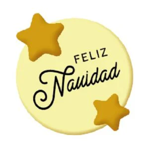 Cartel Estrellas Feliz Navidad 135uds