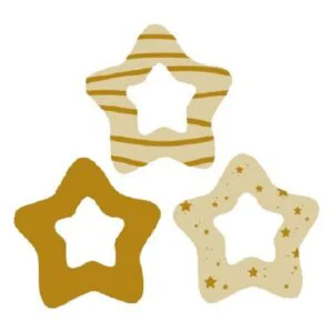 Surtido Estrellas Navideñas Chocolate Blanco 135uds