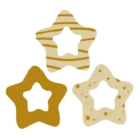 Surtido Estrellas Navideñas Chocolate Blanco 135uds