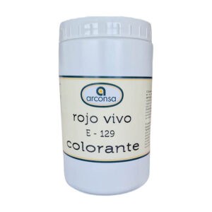 Colorante en polvo Rojo Vivo en bote de 750g