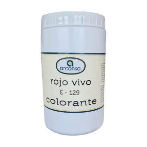 Colorante en polvo Rojo Vivo en bote de 750g