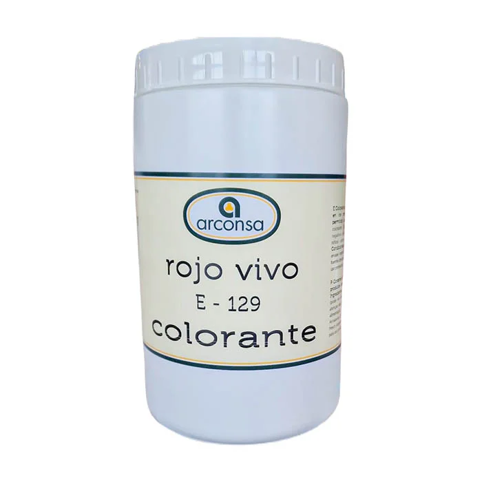 Colorante en polvo Rojo Vivo en bote de 750g