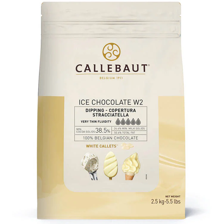 Cobertura Chocolate Ice Blanca en bolsa de 2,5Kg