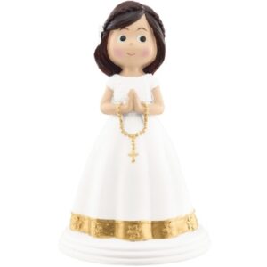 Figura Comunión Niña Morena 14cm