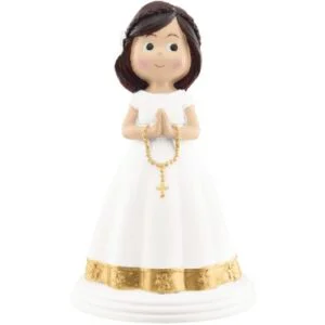 Figura Comunión Niña Morena 14cm