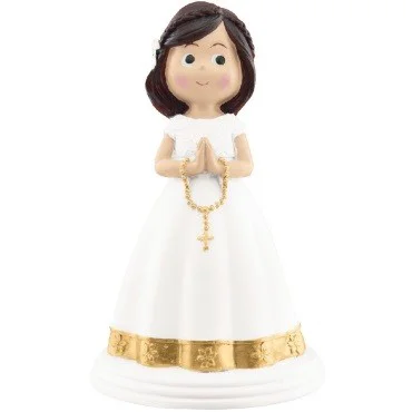 Figura Comunión Niña Morena 14cm