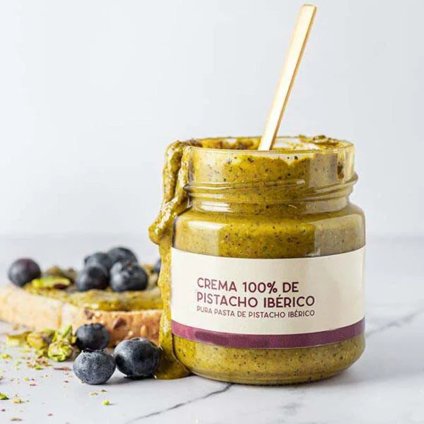 Crema Pistacho Verde Trozos 100% 1Kg