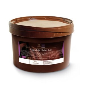 mezcla refinada de chocolate y avellana en cubo de 2,5Kg