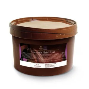 mezcla refinada de chocolate y avellana en cubo de 2,5Kg