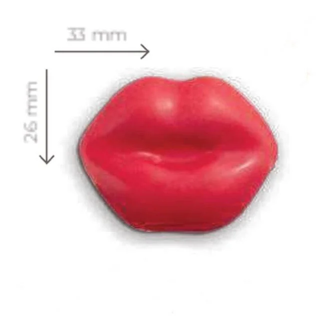 Labios de Beso Chocolate Blanco 135uds